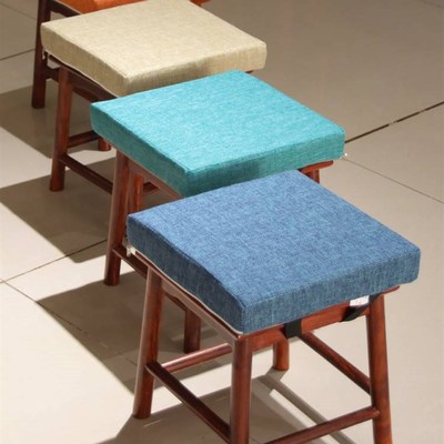 小凳子坐垫座椅垫子板凳椅子四季通用实木椅子软垫防滑可拆洗透气
