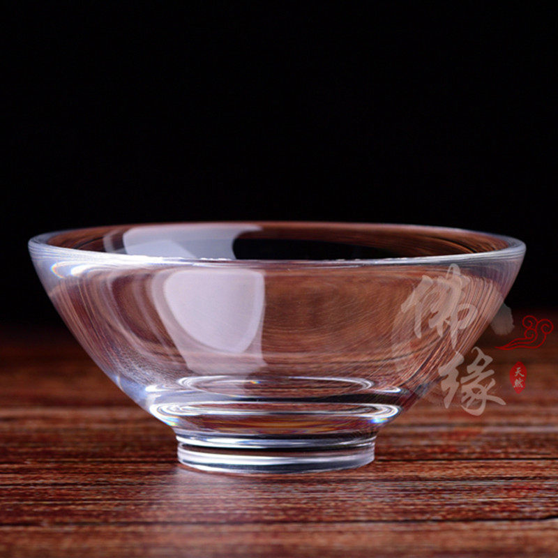 纯手工天然白水晶透明斗笠杯茶杯主人杯单杯品茗杯水杯酒杯茶具图片