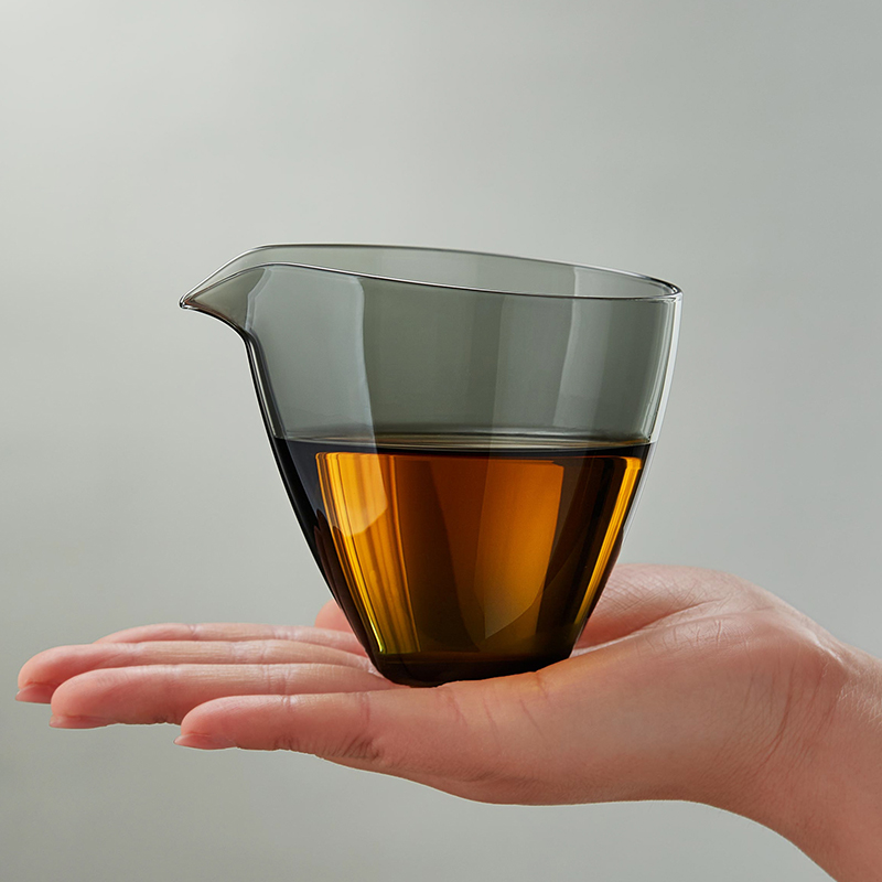 玻璃公道杯茶海单个分茶器加厚过滤家用功夫茶具配件倒茶公杯套装