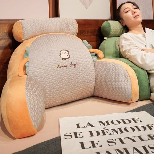 夏季冰豆豆床头软包护腰靠垫孕妇靠枕床上大靠背沙发宿舍看书床靠