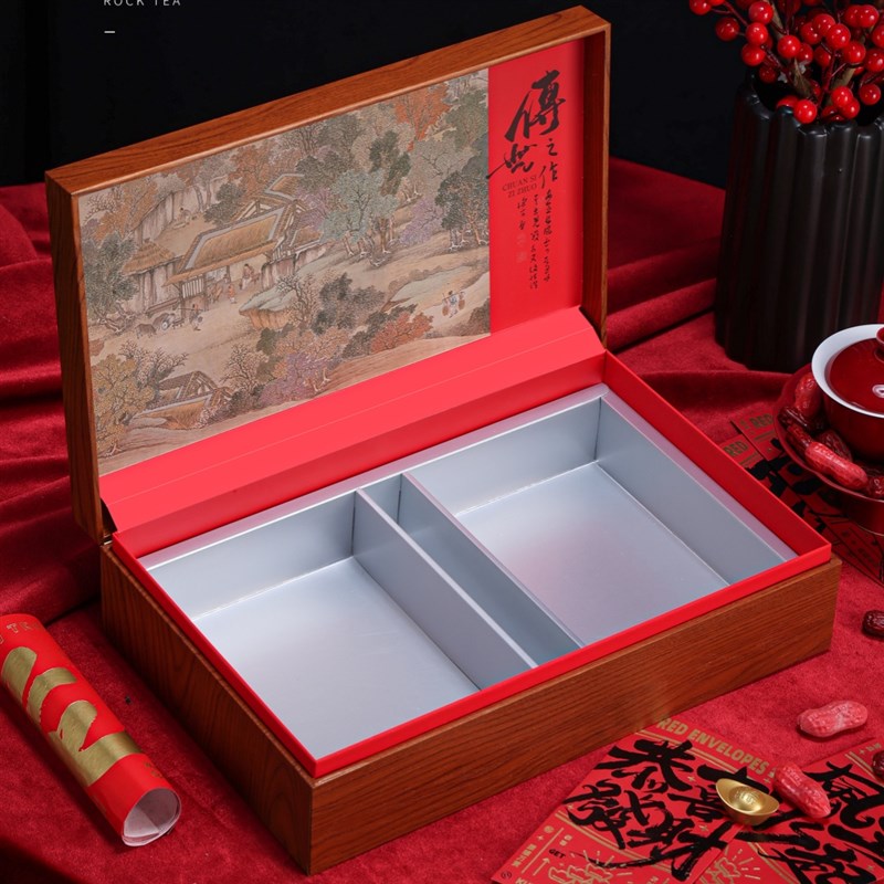 新款茶叶包装礼盒铁观音金骏眉红茶岩茶肉桂水仙单枞摆泡空盒定制