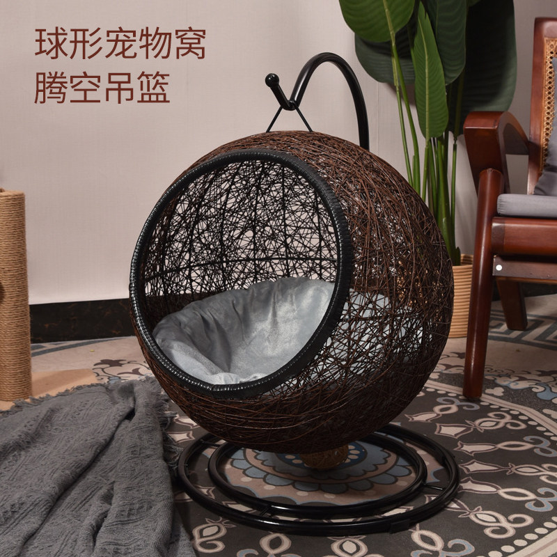 藤编猫窝四季通用手工编织摇篮吊床半封闭宠物窝猫屋猫咪床猫别墅,宠物/宠物食品及用品,猫窝/屋/帐篷/沙发,淘宝优惠券,粉丝福利购,淘宝优惠卷