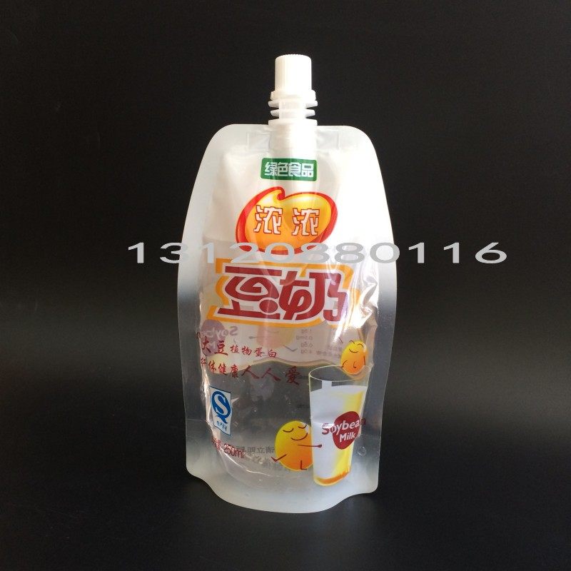 豆浆袋 自立包装吸嘴袋 便携袋 豆奶袋 吸吸嘴袋