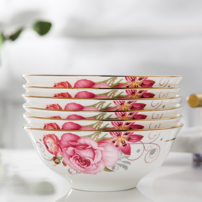 小饭碗汤碗家用3寸小陶瓷碗小号迷你3.5英寸火锅小料碗蘸料小碗