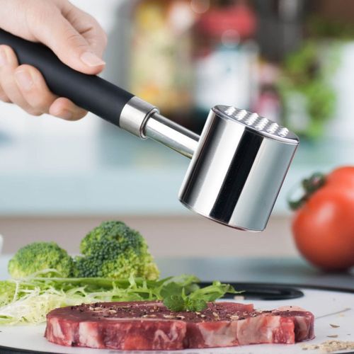 敲砸牛排的锤子家用304不锈钢 牛扒锤松肉针打拍肉锤猪扒嫩肉器