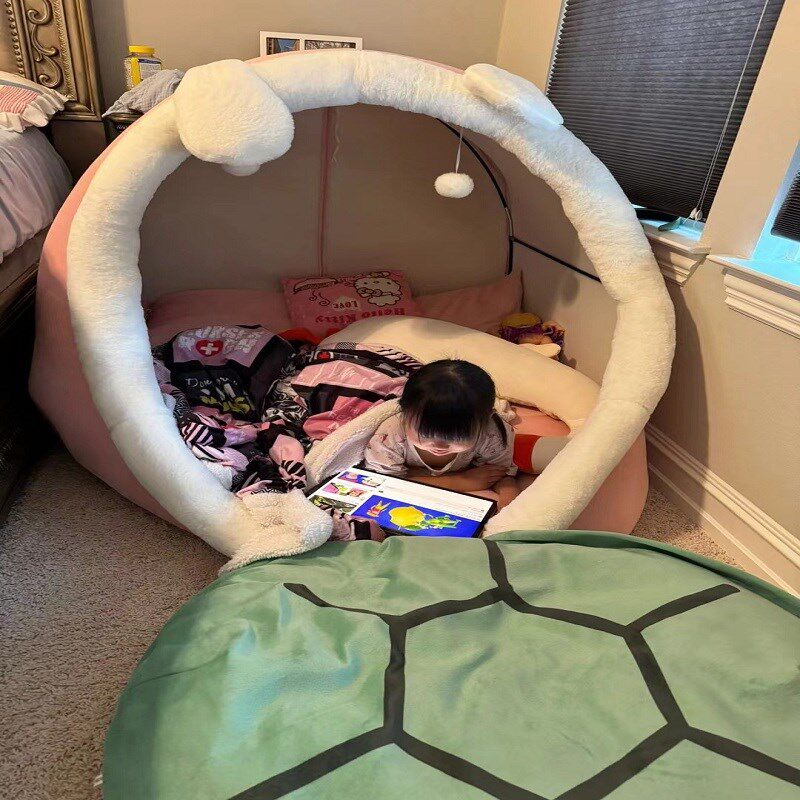 人类猫窝懒人沙发床毛绒绒狗窝儿童游戏帐篷小窝四季通用可躺可睡,玩具/童车/益智/积木/模型,毛绒/玩偶/公仔/布艺类玩具,淘宝优惠券,粉丝福利购,淘宝优惠卷