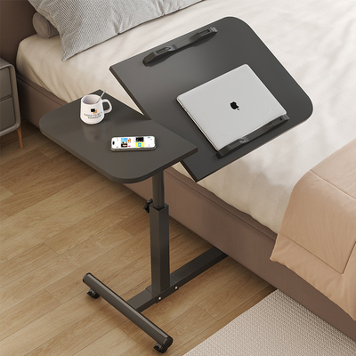 可移动床边笔记本电脑桌可升降折叠书桌卧室简易懒人床边学习桌子