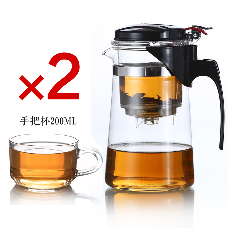 飘逸杯防爆泡花茶壶过滤玻璃耐热拆洗茶具家用冲泡茶器套装沏茶杯