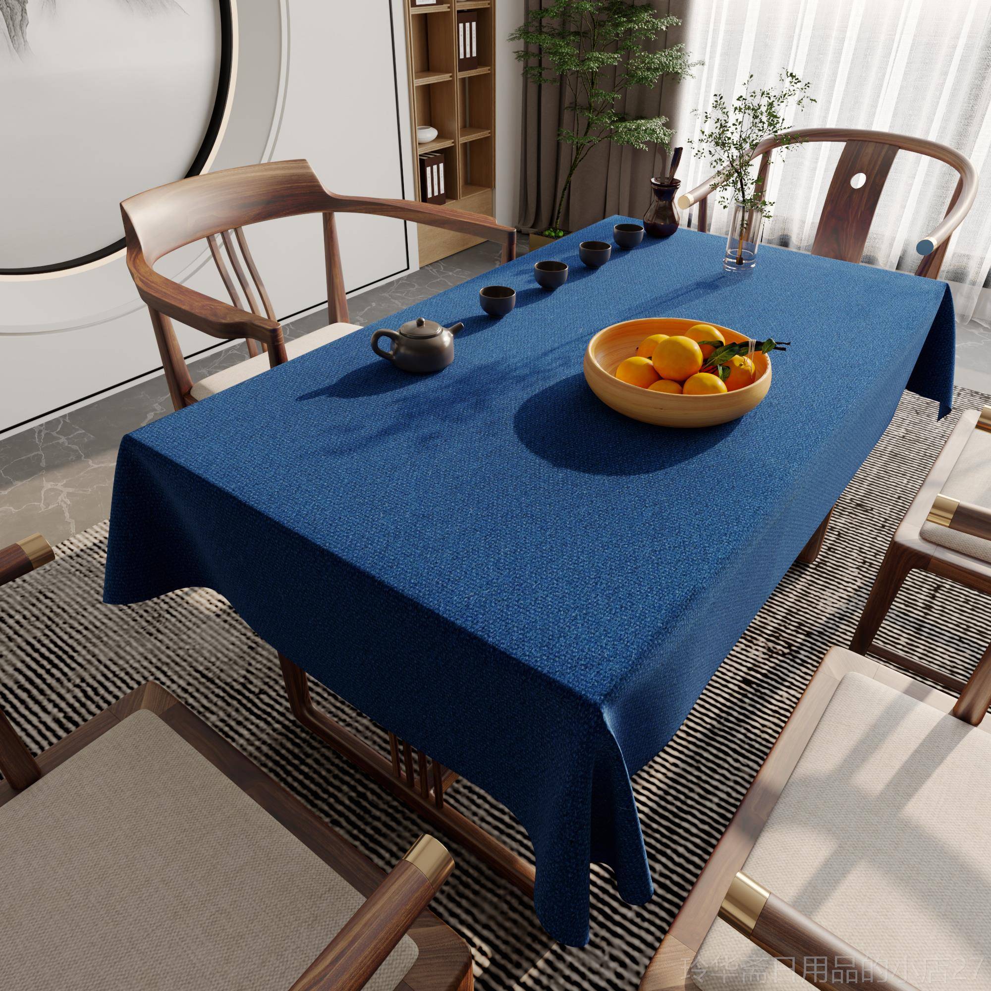 高档加长室大尺寸议室会桌布方形商务会议桌茶桌办公纯色素色宽台