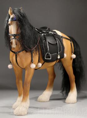 高档现货Jx边k 1型/6魅力模造动物时尚玩创意周马饰品士兵坐人骑