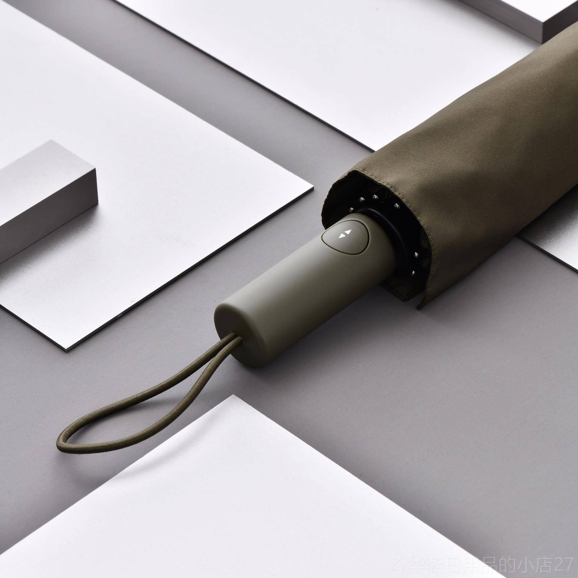 高档H天黑黑TOOH 202新T3三折全自2动雨伞 超大双人折叠伞 I4个尺