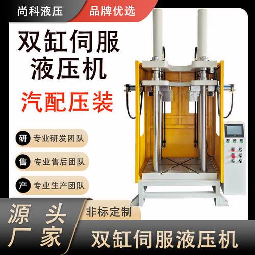 工厂直销汽车配件压装机五金件铆压冲压机10-100T定制伺服液压机
