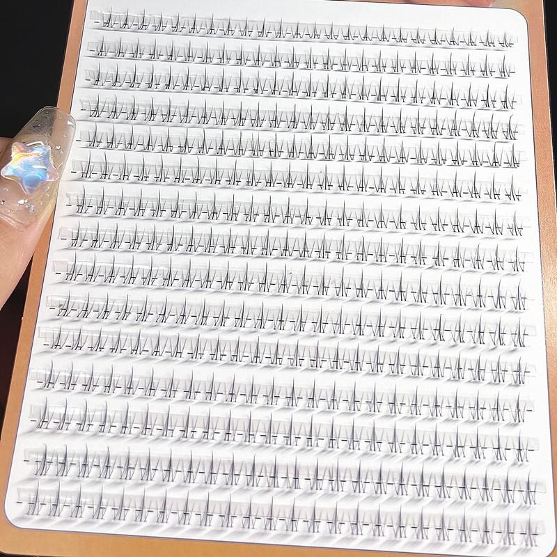 升级15排0.05mm尖小火苗下睫毛假睫毛梗自然仿真单簇分段式