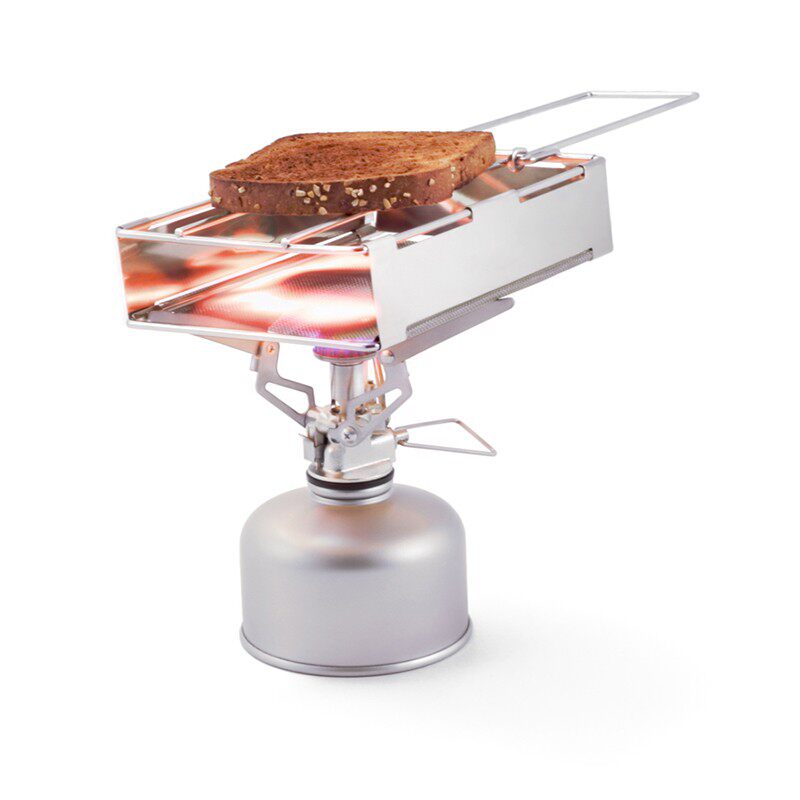新款304不锈钢土司器烧烤架烤面包架烤肠架迷你火炉折叠便携烤炉