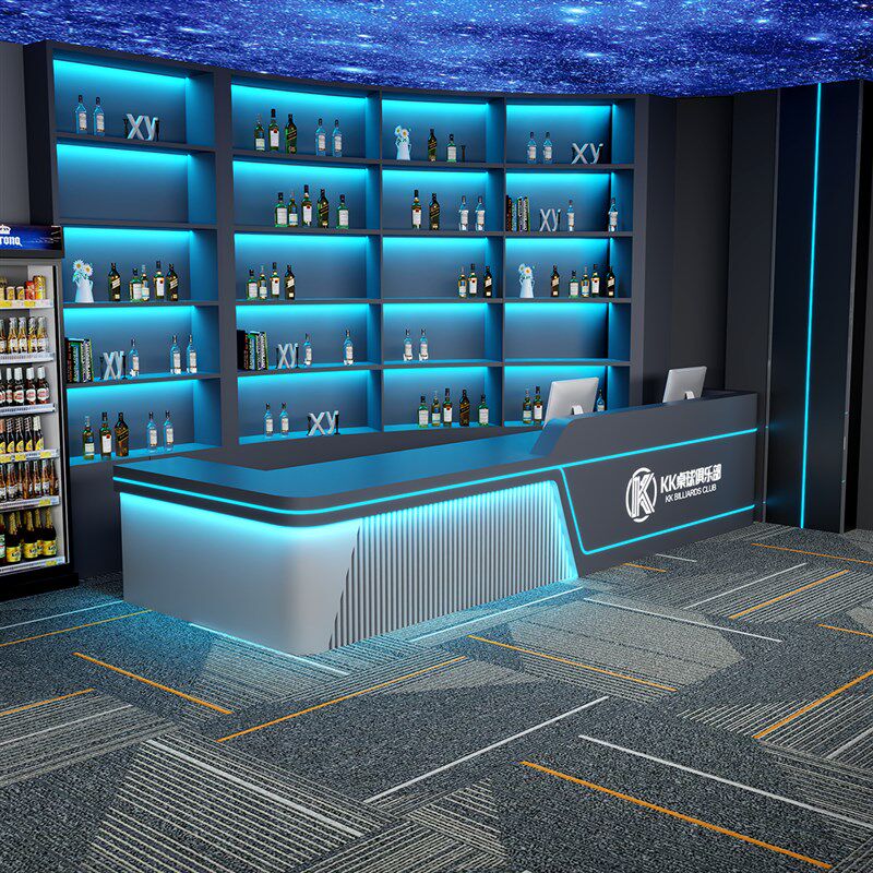 台球厅俱乐部接待台服务台电竞酒吧吧台棋牌室烤漆前台会所收银台