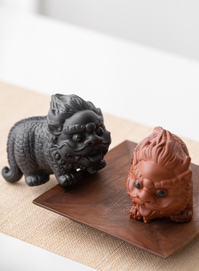 招财紫砂貔貅茶宠摆件精品可养麒麟茶玩创意茶台茶桌茶具小摆件