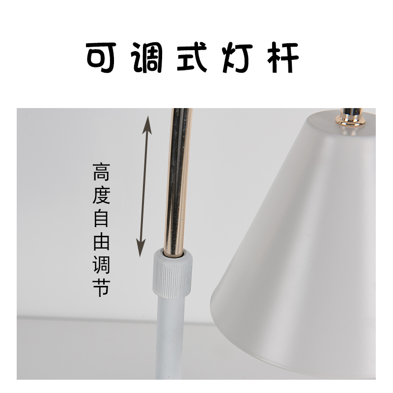 可升降香薰融蜡灯大理石简约卧室浪漫蜡烛灯调光开关床头香氛台灯