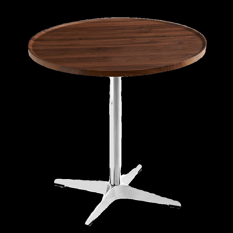 家用中古风复古小餐桌椅子桌子阳台休闲圆形圆餐桌不锈钢休闲圆桌