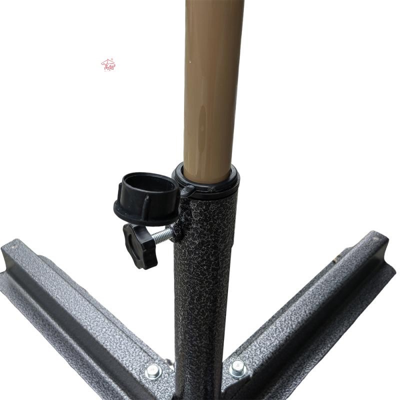 厚十字铁底座广告大遮阳伞太阳伞座8MM大口径铁座伞配件支架