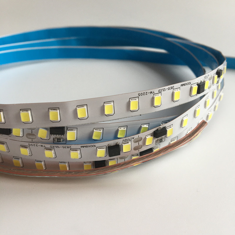 110v灯带自粘装饰背景墙展柜线性灯铝槽线条灯高压贴片led软灯条