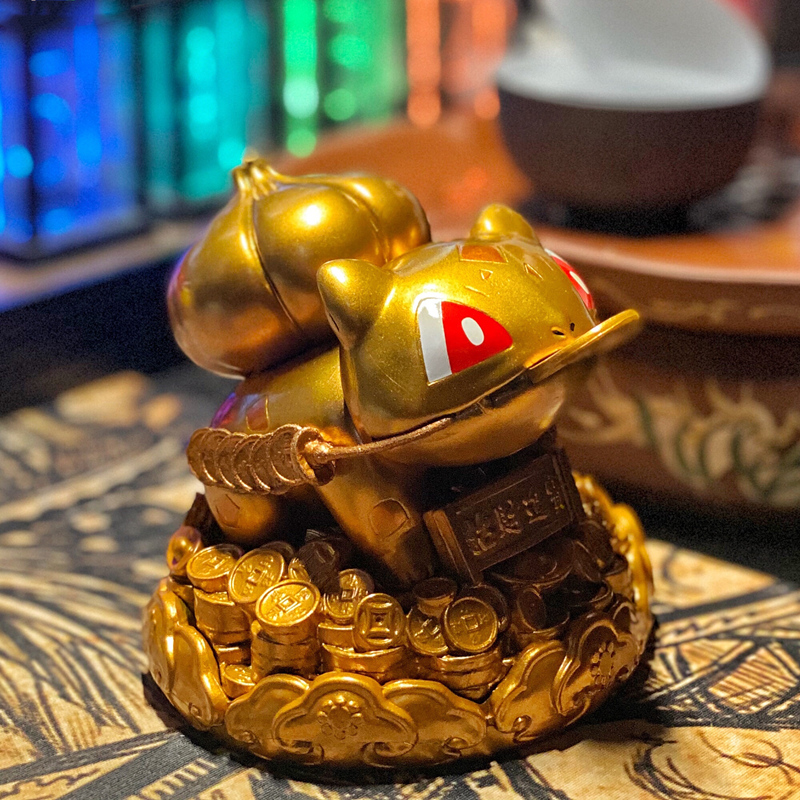 招财进宝汽车摆件车载中控台可爱公仔玩偶车内装饰品茶宠桌金蟾蜍