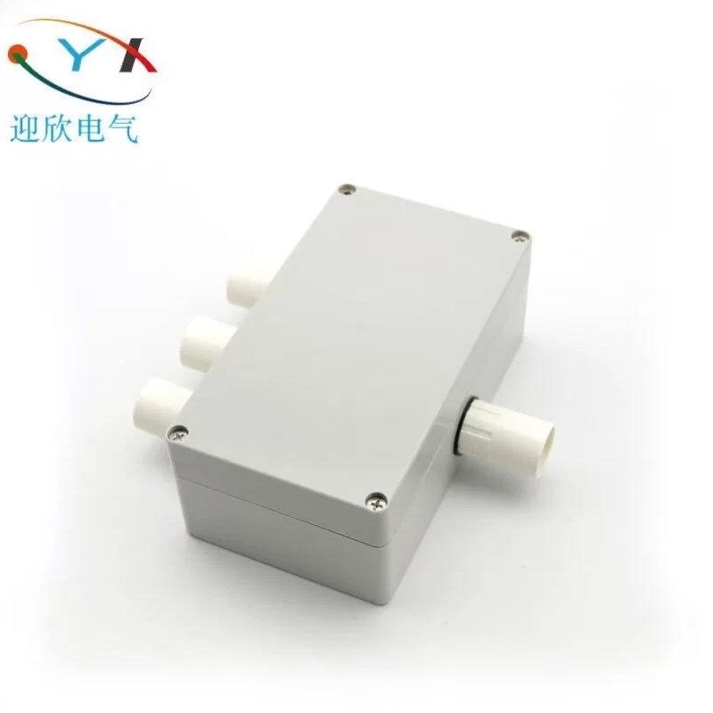 迎欣YX158*90*60防水接线盒带端子1进3出25mmPVC线管分线盒穿