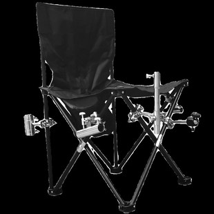 月亮椅不锈钢炮台座支架钓椅配件钓鱼小折叠椅子专用架杆鱼护伞架