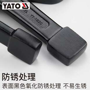 YATO开口敲击扳手重型单头直柄呆扳手22-150mm大号工业级板子
