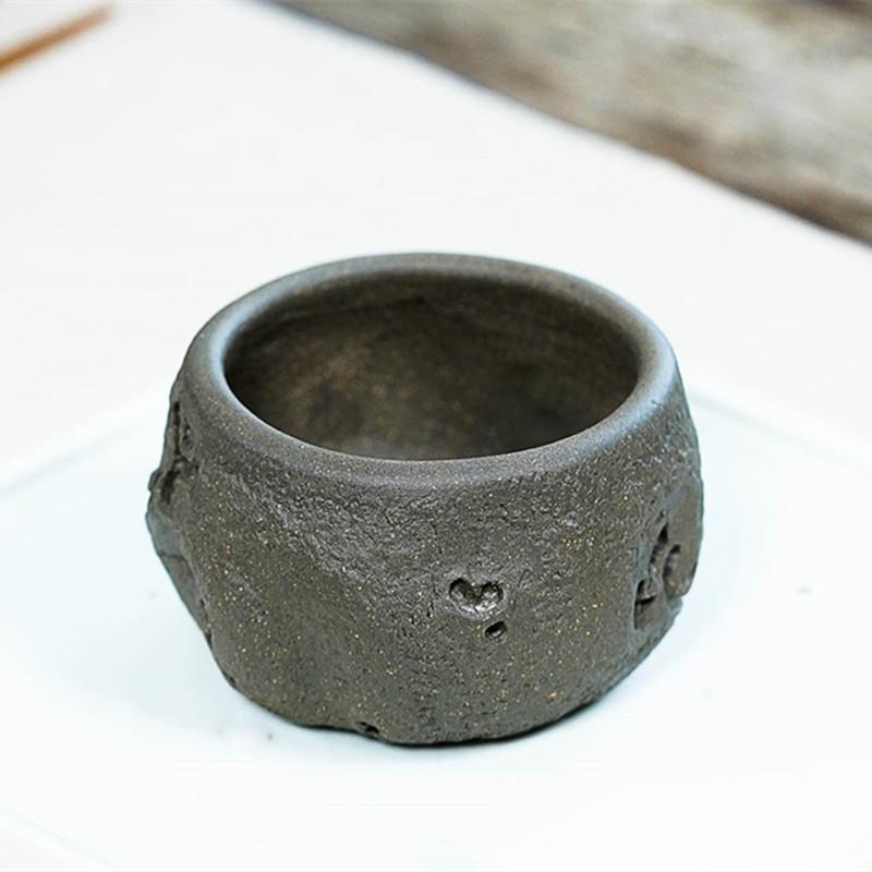 宜兴紫砂主人杯清灰段泥品茗杯小口杯茶碗配壶小杯子