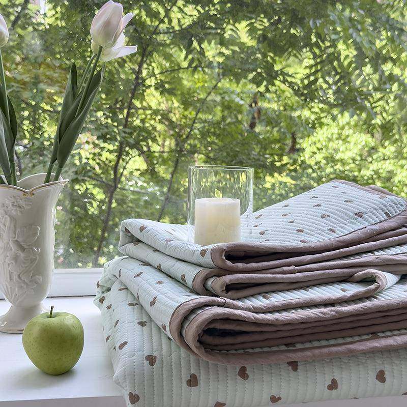 韩式小清新双面全棉床盖直条绗缝夹棉榻榻米床单多功能四季床盖++,鲜花速递/花卉仿真/绿植园艺,割草机/草坪机,淘宝优惠券,粉丝福利购,淘宝优惠卷