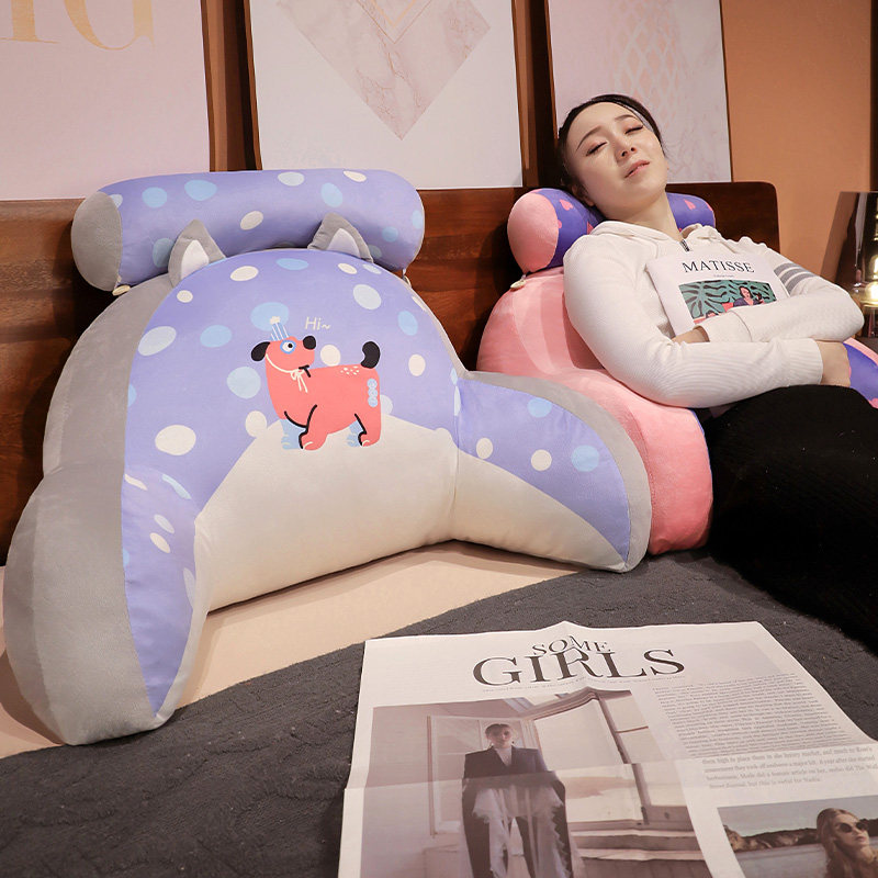 卡通床头靠背垫沙发抱枕孕妇护腰宿舍卧室飘窗护颈靠枕靠垫大靠背,居家布艺,床头靠垫,淘宝优惠券,粉丝福利购,淘宝优惠卷