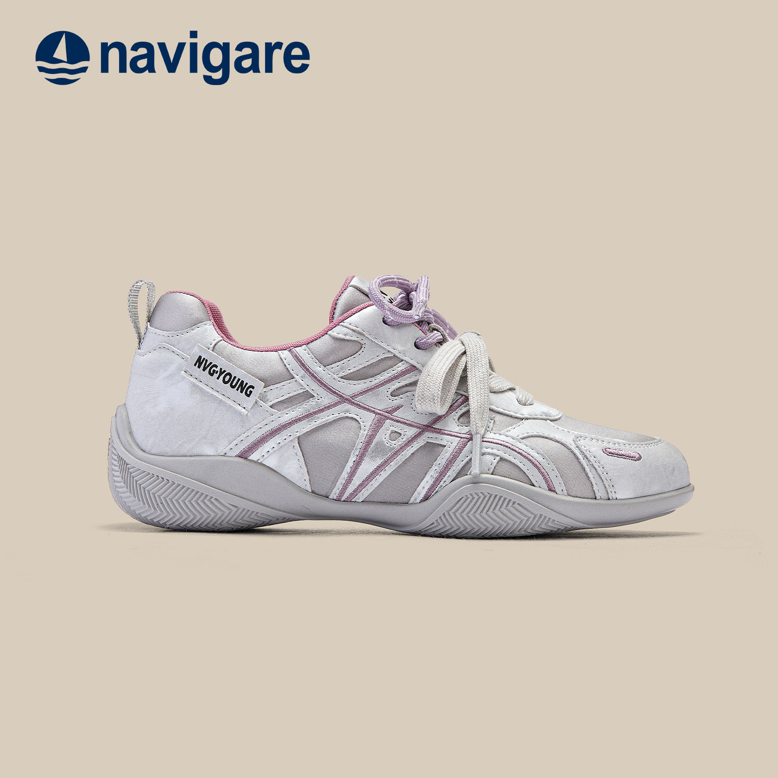 Navigare小帆船夏季透气德训鞋女图片