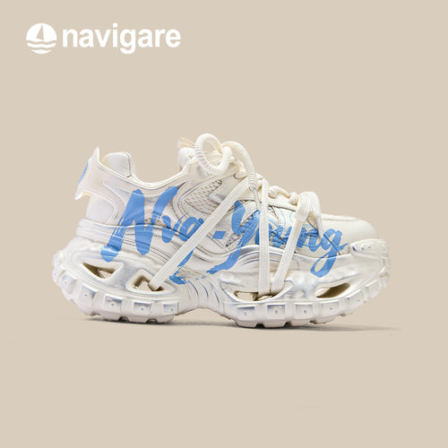 Navigare意大利小帆船透气网面鞋