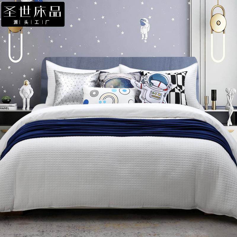 儿童房床品样板间多件套太空熊蓝色软装青少年男孩样板房床品轻奢,鲜花速递/花卉仿真/绿植园艺,割草机/草坪机,淘宝优惠券,粉丝福利购,淘宝优惠卷