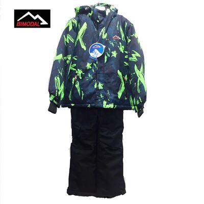 儿童滑雪服BIMODAL冰道滑雪户外保暖防寒羽绒棉