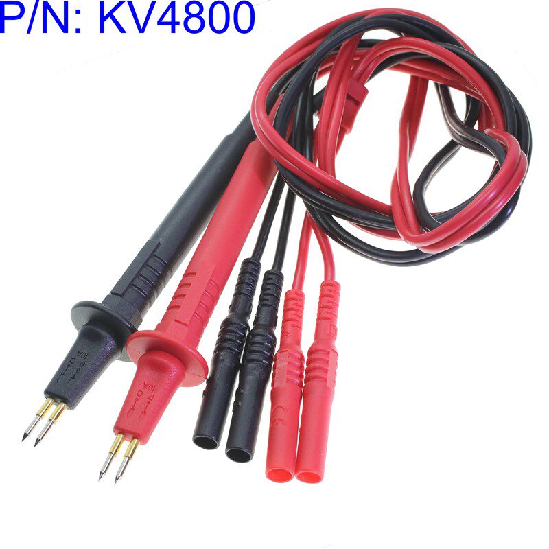 KV4800四线开尔文测试笔香蕉插头微电阻测试笔