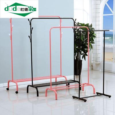 加厚家用304不锈钢晾衣架落地卧室折叠x型室外阳台单杆式架子伸缩