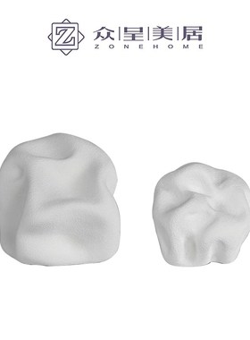 简约现代抽象创意陶瓷摆件家居样板间客厅电视柜室内软装艺术摆设