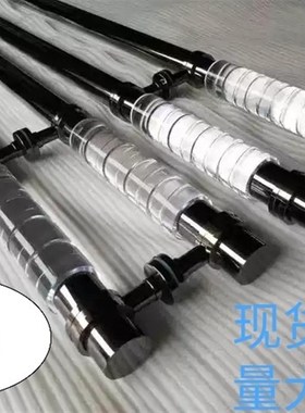 恒大拉手黑色水晶大门拉手 玻璃门把手 镀金古铜色不锈钢玫瑰金
