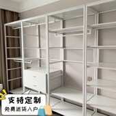 衣柜双层挂衣架 组合架子开放式 步入式 衣帽架家用卧室衣帽间落地式
