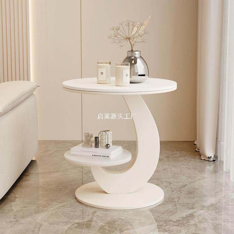 简约现代岩板边几客厅阳台双层小圆桌子创意感沙发边几小茶几,鲜花速递/花卉仿真/绿植园艺,割草机/草坪机,淘宝优惠券,粉丝福利购,淘宝优惠卷