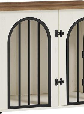 宠物笼子中型大型犬室内狗窝可关两只狗宠物别墅电视柜可置物