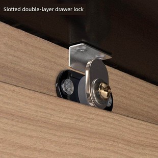 加长抽屉锁,双层加厚板抽屉转舌锁,无槽短舌抽屉锁,家具长舌柜