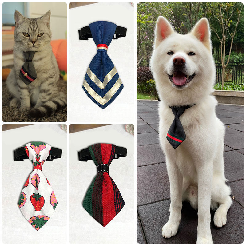 宠物狗猫绅士柴犬秋田搭配阿拉大饰品手工领带结迷你英短精致领巾