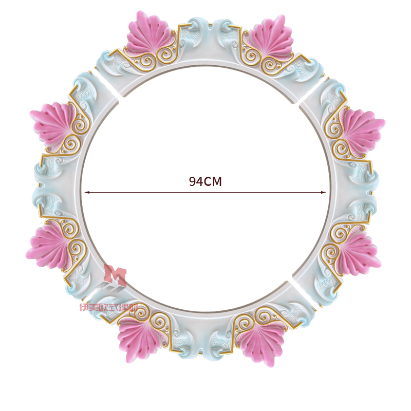 Pu灯盘欧式吊顶灯池仿石膏圆形灯座天花板装饰线法式穹顶棚顶圆盘