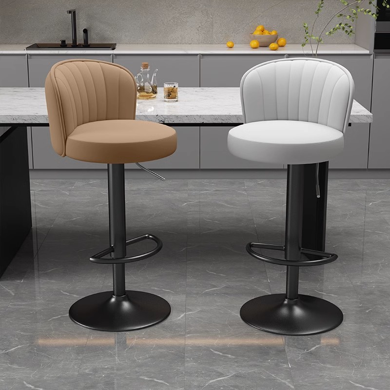 吧台椅家用高脚椅升降椅子现代简约前台收银柜台吧椅靠背高吧凳