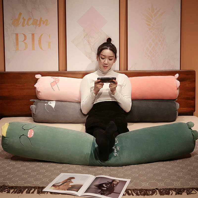 可爱长条抱枕圆柱床头靠枕夹腿长枕头可拆卸女生睡觉创意男大靠垫