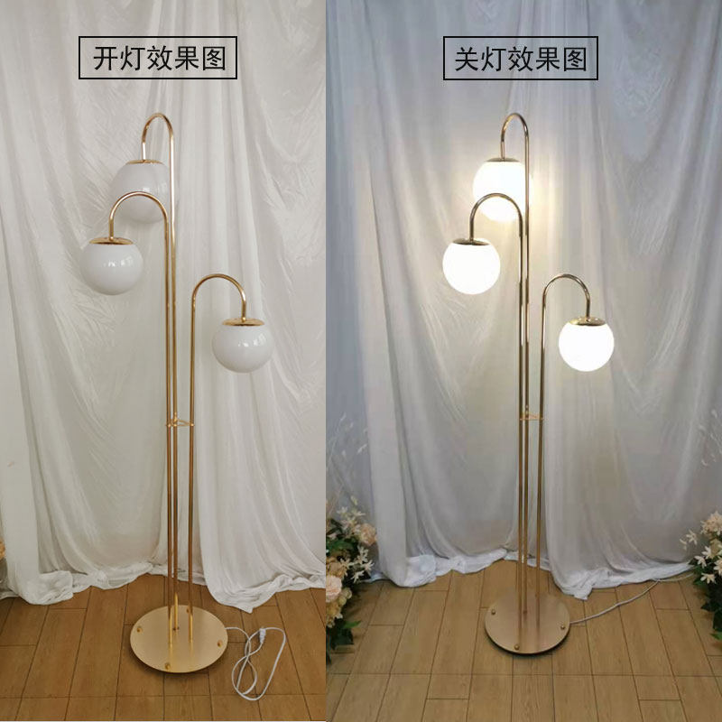 新款铁艺龙珠三头时光路引灯婚礼场景布置 t台迎宾区舞台灯光装饰
