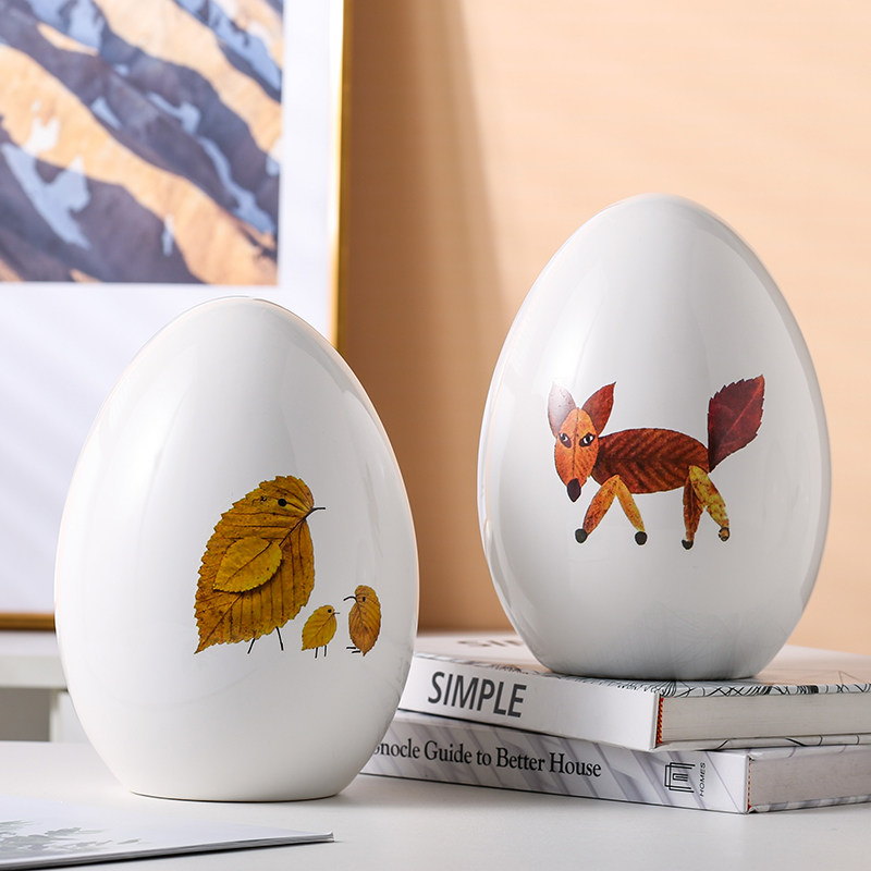 2023年新款陶瓷存钱罐创意卡通储钱罐儿童储蓄罐摆件只进不出可取