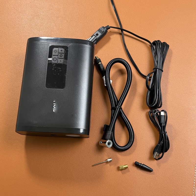 得家撤柜 车载充气泵双杠气泵便携锂电无线电动轿车SUV轮胎打气筒